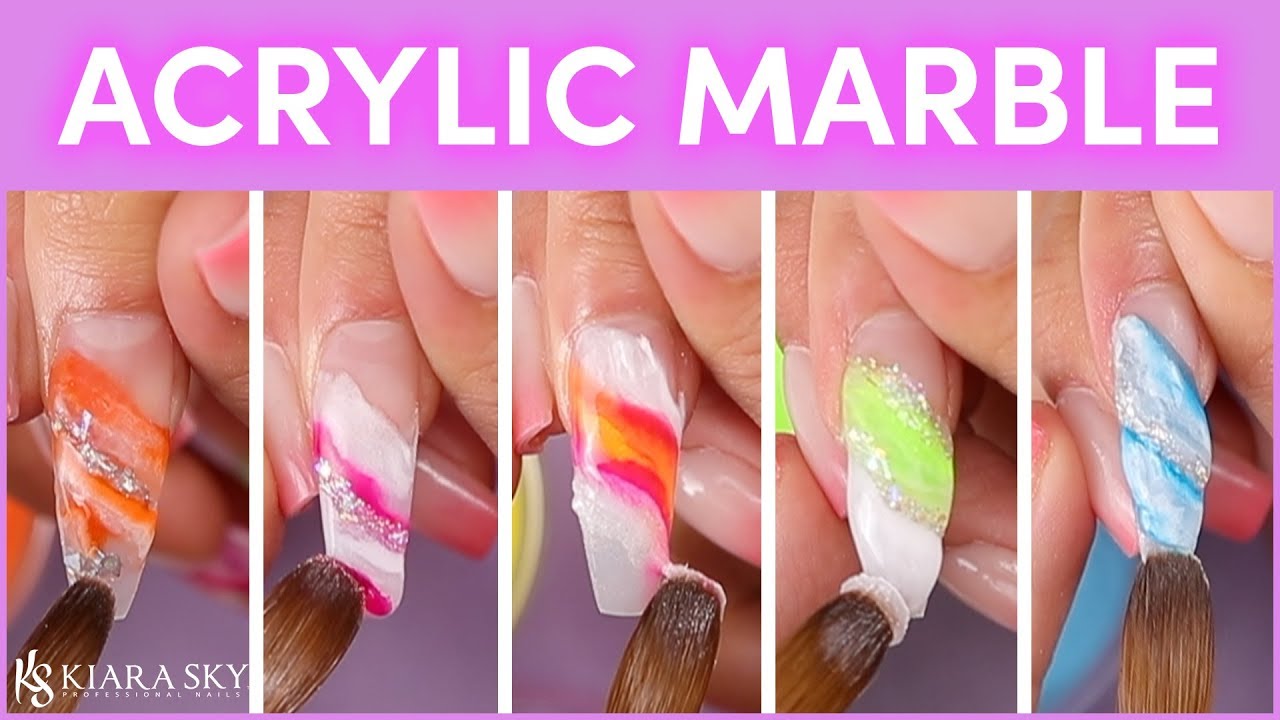 How to Do Marble Nails With Acrylic