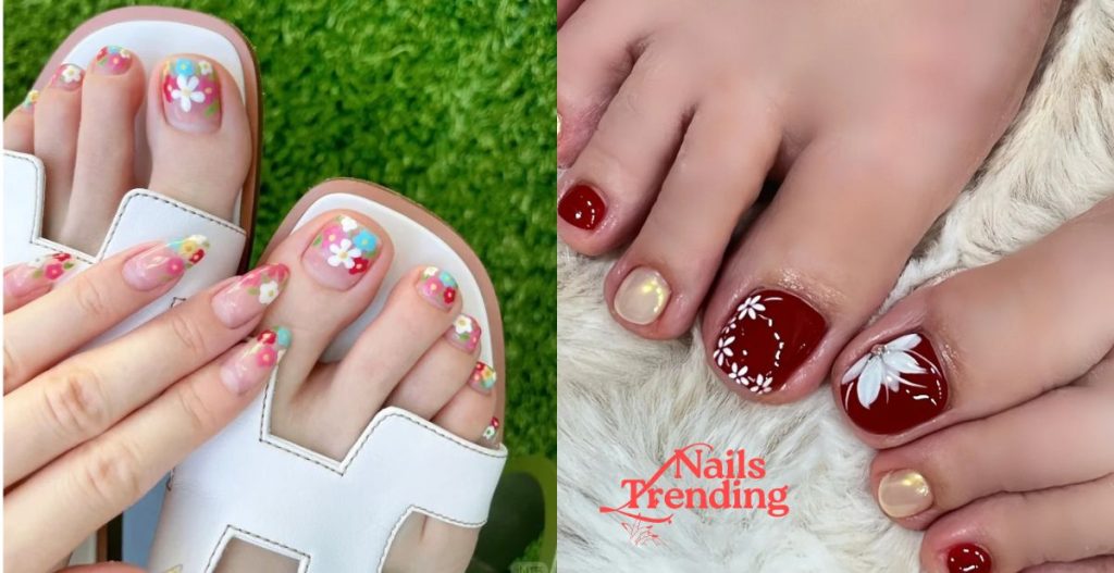 how to paint designs on toenails