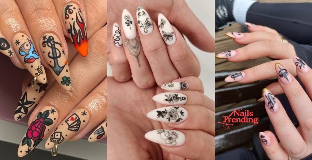 how to put on nail tattoos