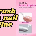Brush on nail glue