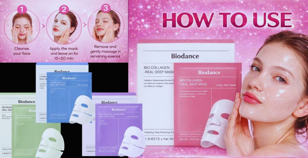 how to use biodance collagen mask