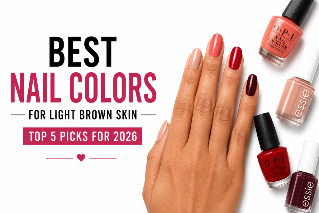 Best Nail Colors for Light Brown Skin