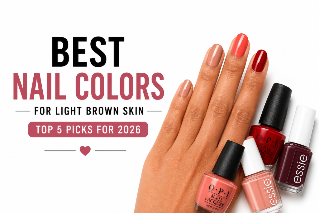 Best Nail Colors for Light Brown Skin