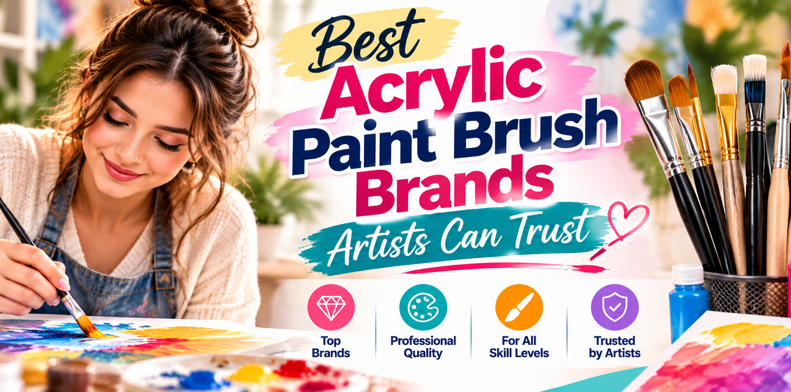 Best Acrylic Paint Brush Brands