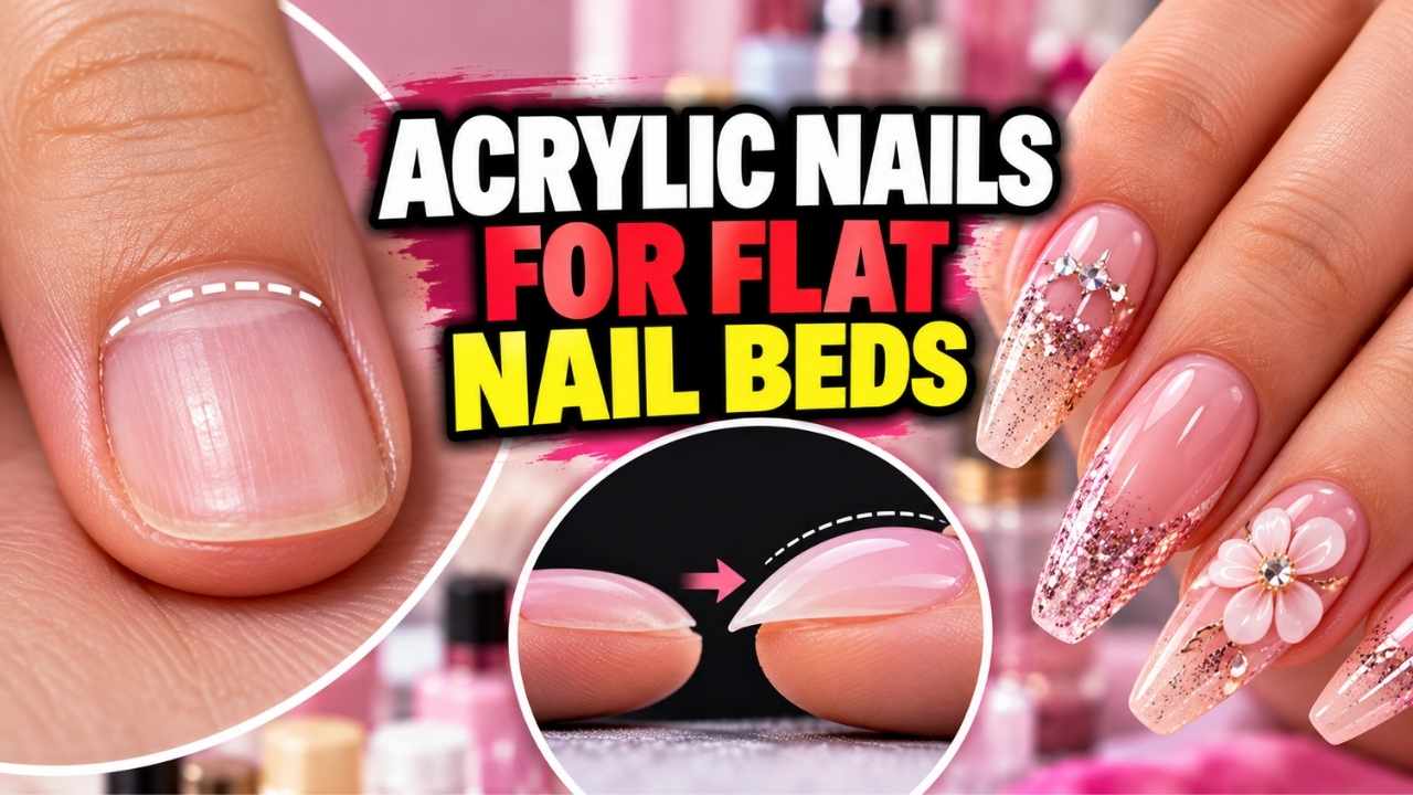 Acrylic Nails for Flat Nail Beds
